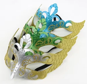 Trustloops Hot Selling Multi-color Modern Party Eye Mask Customizable Plastic Half Face Carnival Ball Mask