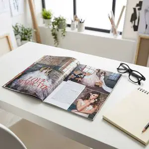 High-End Fashionable Wedding Magazine Book Customizable Layout Low MOQ Glossy Lamination Cardboard China