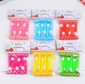 Eco Friendly Polka Dot Paper Blowouts Vibrant Mixed Color Noisemakers for Birthday Wedding for Gift Shop