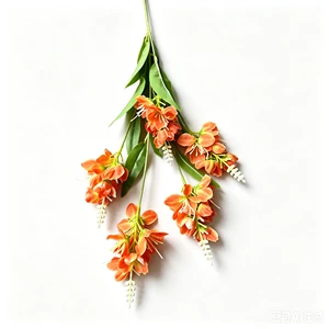 5-Heads Artificial Silk Small Hyacinth Faux Flowers Wedding Christmas Aisle Runner Backdrop Floor Ceiling Hanging Bouquet