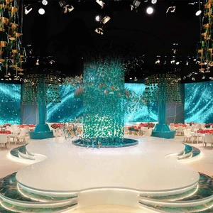 Wedding Party Ceiling Hanging Table Light Decoration Crystal Chandelier Event Decoration Ceiling Light