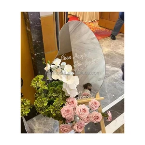 Wedding Suppliers Customize Mirror Wedding Welcome Sign Stand Decoration Welcome Door Sign for Event Decor