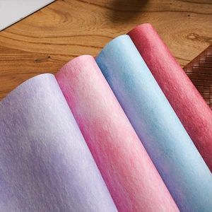 High-quality Ink-dyed Flower Bouquet Handcrafted Paper with Pleated and Textured Flower Patterns Art Paper for DIY Packaging