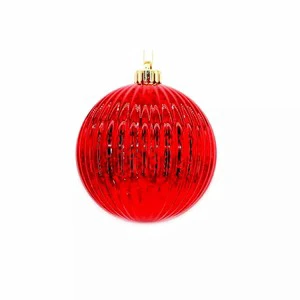 Factory Direct Sales Plastic Silver Red Christmas Ball High Quality Christmas Ball for Christmas Decoration