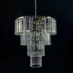 Adjustable Height Wedding Props Multi-layer Crystal Lights Chandeliers for Wedding Halls Stages & Banquet Ceili