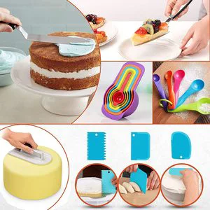 700/860-Piece Cake Decorating Kit with Turntable Baking Tray Sugar Cake Baking Tools & Nozzle-Cake Mold