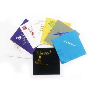 Customized Color Paper Napkins for Wedding Birthday and Party Events
