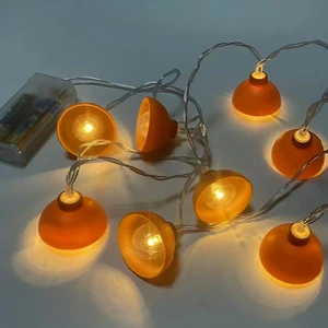 Vintage LED Brown Bnlb String Lights, Battery Operated Steady on Decor Lights for Home, Party, Wedding