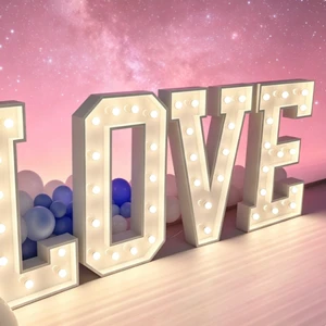 Custom Marquee Led Sign 4ft Led LOVE Marquee Letters Light Up Number Advertising Sign For Wedding Decor 2ft Marquee Letters
