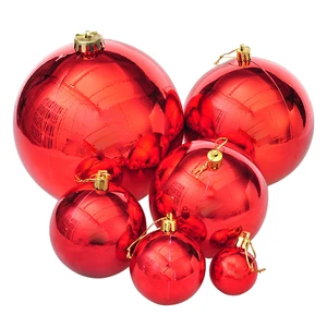 Xmas Decor Christmas Balls Large Plastic Christmas Silver/Gold/Red Ball Christmas Tree Ornaments