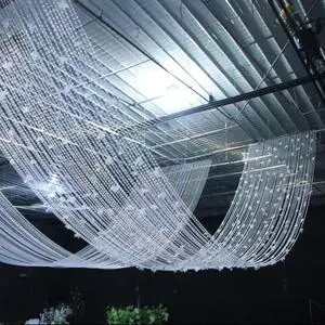 High-quality New Wedding Props Stage Acrylic Background Ceiling Scene Layout Pendant Ceiling Acrylic Bead Curtain Decoration