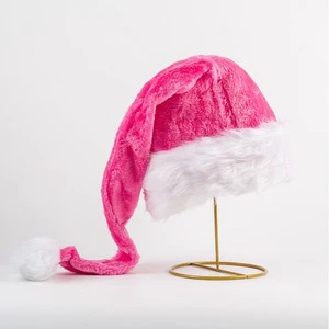 Wholesale Cotton Christmas Hat with Colorful LED Lights Plush Santa Velvet Comfort Luminous Hats 31cm-50cm Party Supplies