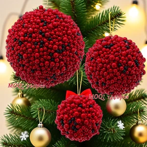 Decorative Balls Polyfoma Christmas Hanging Balls Christmas Tree Decoration Ball for Party Wedding Decor
