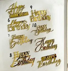 Custom Happy Birthday Cake Topper Cake Decorating Supplies for Birthday Cake Toppers Decoration