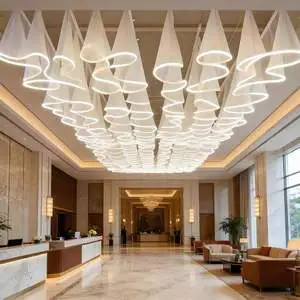 Cross-border Luminous Ceiling Mesh Curtain Wedding Decoration Wedding Props Outdoor Camping Restaurant Light Strip
