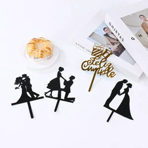 Chinese Valentine's Day Crown Cake Decoration Love Wedding Proposal and Birthday Party Cake Topper
