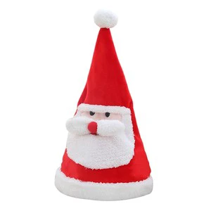 Christmas Hot Sale Style Santa Hat Traditional Red White Party Hat for Christmas New Year Festive Holiday Party Supplies