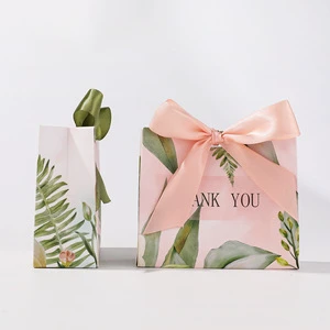 Nova Full Color Personalized Printed Luxury Creative Christmas Gift Ribbon Candy Wedding Packaging Paper Bags Custom Own LOGO