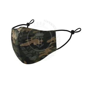 100% Cotton Reusable Face Cover with Adjustable Ear Loops Custom Logo Fashionable & Breathable Full Face Coverage