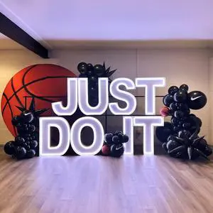NO MOQ Metal IP65 Waterproof 3ft 4ft 5ft LED Giant Marquee Letters Numbers Sign for Wedding Stages Outdoor