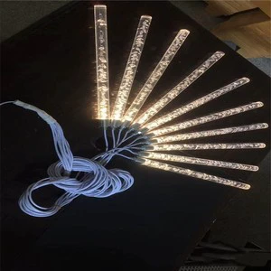 Ceiling Hanging Lamp Luminous Rod Wedding Hall Acrylic Hanging Strips Led Lights for Wedding
