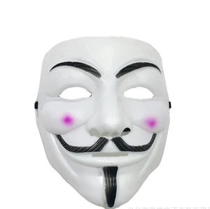 Luxury PVC Halloween Mask V Face Weirdo Ghost Dance Masquerade for Party Vendetta Mask