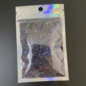 Hot Black Chunky Glitter Wholesale Glitter Supplier for Tumblers and Cups