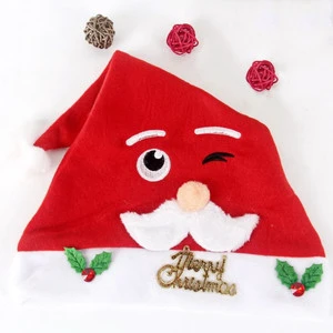 Wholesale Felt Christmas Hat Santa Snowman Hats for Kids Christmas Gifts