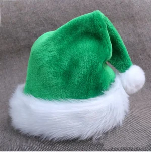 Ultra Soft Red Christmas Cap Festival Party Decoration Classic Santa Claus Hat for Adults Children Non-Woven Cotton Xmas
