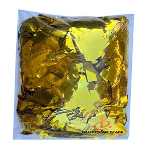 Party Supplies Fireproof Rectangle Metallic Paper Confetti
