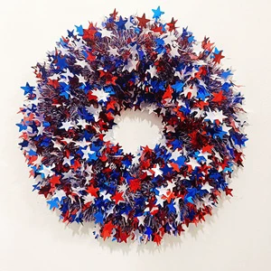 Eco-friendly Plastic Christmas Garland European Style Wall Hanging Indoor/Outdoor Party Decoration Ornaments Unpowered