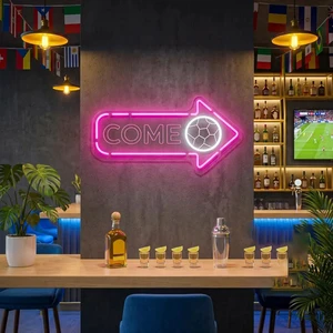 Come Custom Neon Sign Led Light Battery Powered Dimmable Waterproof for Wedding Party Home Wall Decor Business Advertising