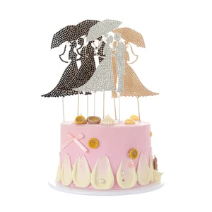 Valentines Day Baking Cake Decoration Accessory Paper Cake Topper Wedding Cake Topper Wedding Party Decoration