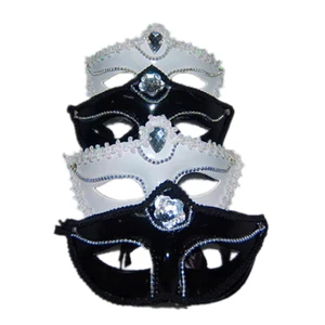 Cheap Plastic Rhinestone Bling Venetian Dance Party Wear Mardi Gras Masks HPC-0408
