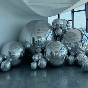 High Gloss PVC Disco Ball Custom Reflective Inflatable Mirror Ball For Party Wedding Event Decoration