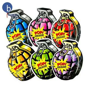 New Design Irregular Shape Foil Balloon Happy Birthday Helium Balloon for Birthday Party Decoration Colorful Grenade Balloons
