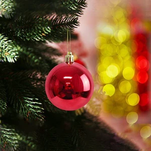Factory Wholesale Christmas Ball Electroplated Shiny Ball 2cm-10cm Round Christmas Decoration Christmas Tree Pendant