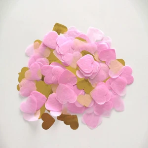 2cm Fire Resistant Non-Toxic Tissue Paper Confetti with Custom Shapes and Colors for Birthday and Wedding Party Decorations