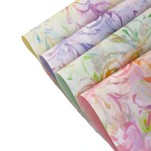 2026 New Romantic Colourful Coated Wrapping Paper 35x50cm Waterproof for Birthdays Weddings Bouquets & Mothers Day Gifts