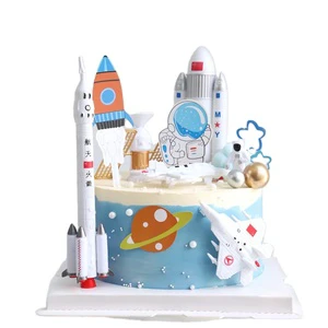 Astronaut Cake Decorations Creative Planet Astronaut Cake Decorations for Children's Birthday Party