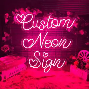 New Design Custom LED Light Acrylic Custom Logo Dimmable for Wedding Bar Party Decoration