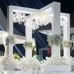 White PVC Wedding Arch Backdrop New Design