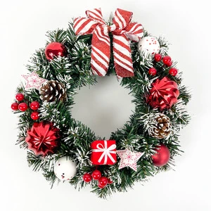 Factory Sells Popular Christmas Wreaths 30/40/50/60 cm Christmas Door Decorations for Christmas Decorations