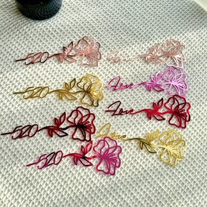 Ins Wind Love Rose Flower Valentine's Day Acrylic Cake Decoration Flower Valentine's Day Cake Decoration