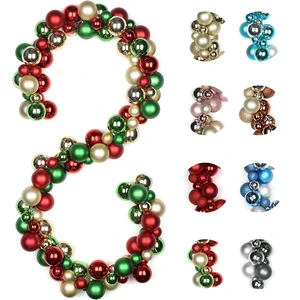 2025 New Arrivals Hanging Christmas Garland Curtain 33FT-200FT Customized Christmas Balls Ornaments for Christmas Tree