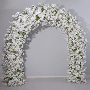 Decorative Flower Supplies Round Arch Stage Floral Frame Garden Backdrop Ceiling Wedding Entrance Moon Gate