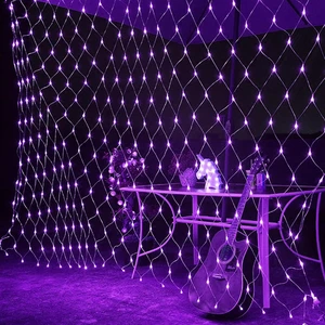 Waterproof Copper LED Fairy Lights Warm White Net Mesh Lights for Indoor/Outdoor Christmas Wedding Holiday Decoration