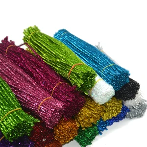 Glitter Chenille for Handcraft Kids Party Decoration Factory Sale 6MM 30CM