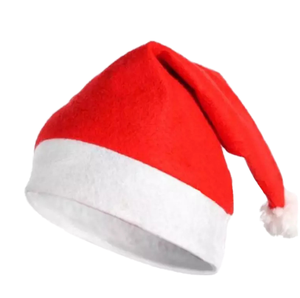 Red Christmas Hat for Adults and Children Classic Santa Claus Design Non-Woven Soft Material Festive Party Decoration