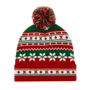 Wholesale Christmas Knitting Beanies Winter Hats Christmas Beanie Hats